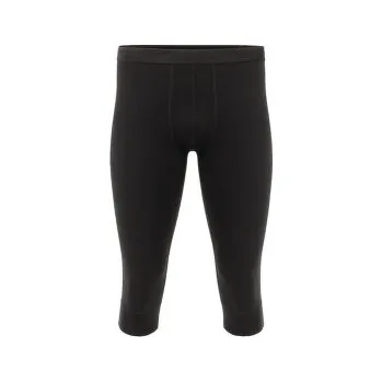 Pánské kraťasy Aclima WarmWool 3/4 Longs Men Jet Black černá M