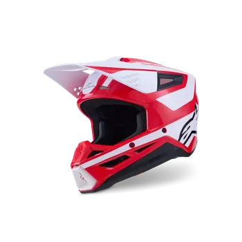 Helma na motorku Motokrosová přilba ALPINESTARS SM3 / SM-3 / S-M3 / 8300926-3126 HEAT bílá/červená/černá (pro motokros, enduro a off-road jízdu)