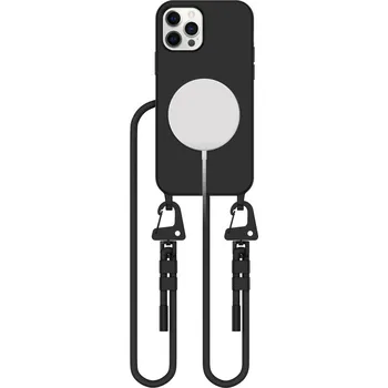 Pouzdro na mobilní telefon KRYT TECH-PROTECT MAGNECKLACE MAGSAFE IPHONE 12 / 12 PRO BLACK