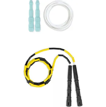 Švihadlo Kombo švihadel Katana + Ninja Barvy švihadla: Rukojeti: černé, Korálky: Žluto/černá, Vyber barvu švihadla Ninja Rope: Rukojeti: mint, Lanko: bílé 5mm