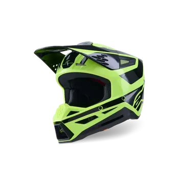Motodoplněk Motokrosová přilba ALPINESTARS SM3 / SM-3 / S-M3 / 8300926-5011 HEAT žlutá fluo/černá (pro motokros, enduro a off-road jízdu)