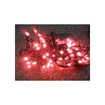 Vánoční dekorace VÁNOČNÍ OSVĚTLENÍ 100KS ŽÁROVKY - RŮŽOVÉ,BLIKAČKY