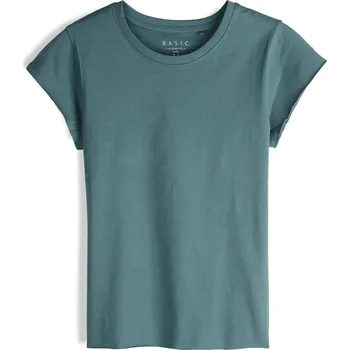 Dámské oblečení GATE Základní bavlněné triko s neopracovaným lemem 34 225-1095/429