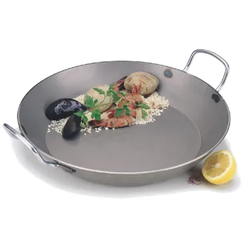 De Buyer | Carbone plus pánev ocelová s úchyty 50 cm (Ocelová pánev de Buyer - Carbone plus s úchyty)