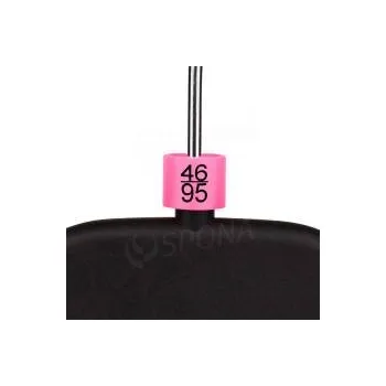 Ramínko Minireitery kalhotkové, značení "46/95", růžová barva, černý potisk, 25ks