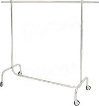 Štendr/stojan na šaty 1001B, výška 155cm,šířka 100-160cm,kovová kolečka