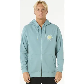 Pánská mikina Mikina Rip Curl DAZED ZIP THRU Blue Lagoon velikost S