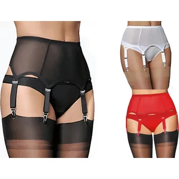 Podvazkový pás Retro podvazkový pás průhledný S-2XL Barva/velikost: Červená XL/2XL