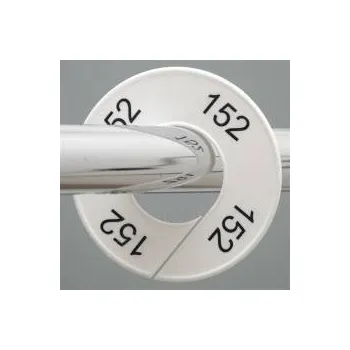 Ramínko Velikostní kruh, značení na štendr "152", bílý, černé písmo, 1ks