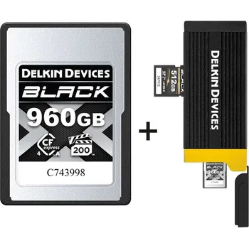 Paměťová karta Delkin Black CFexpress Typ A 960GB (4.0) + čtečka karet