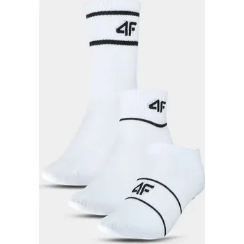 Dámské ponožky Unisex ponožky 4F U449 (3pack) velikost 39-42 bílá