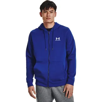 Pánská mikina Pánská mikina Under Armour Essential Fleece FZ Hood velikost M royal