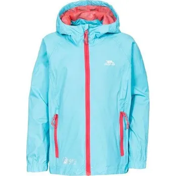 Dámská casual bunda Dětská nepromokavá bunda Trespass Qikpac Jacket velikost 7/8 aquatic