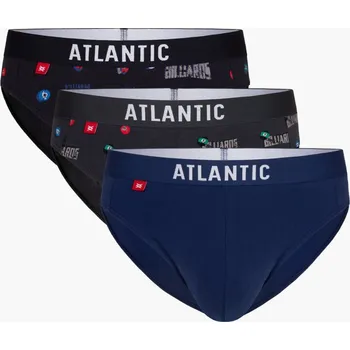 Slipy Pánské slipy ATLANTIC 3-Pack velikost M vícebarevné