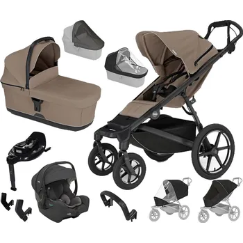 Kočárek Kočárek THULE Set MAX Urban Glide 4-wheel 2025 + JOIE, tinted taupe magnetic buckle
