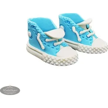 Jedlá dekorace na dort K-Decor Cukrová dekorace na dort – tenisky Moiré