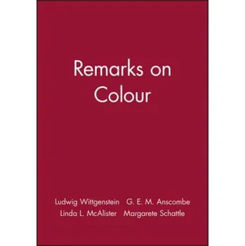 Cizojazyčná kniha Remarks on Colour (Ludwig Wittgenstein)(Brožovaná)