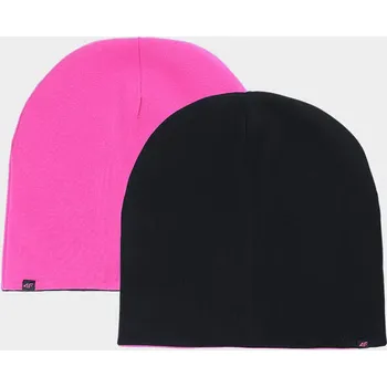 Čepice Dětská oboustranná čepice beanie 4F velikost OSFA hot pink