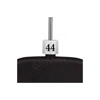 Ramínko Minireitery, značení na ramínka "44", bílá barva, černý potisk, 25ks