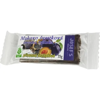 Josef's Snacks Makovo švestková bezlepková tyčinka
