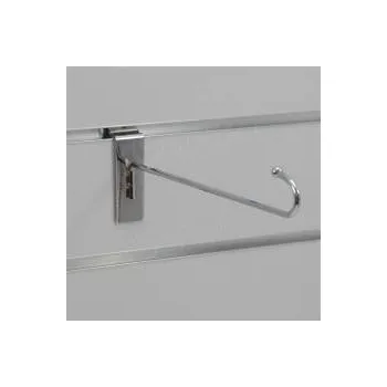 Prodejní regál SLAT hák / háček J, délka 230 mm, chrom