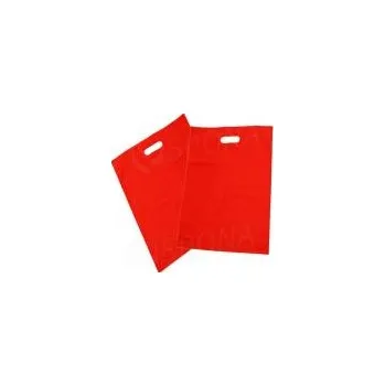 Nákupní taška Igelitová taška LDPE, 20 x 30+5 cm, červená, 1 ks