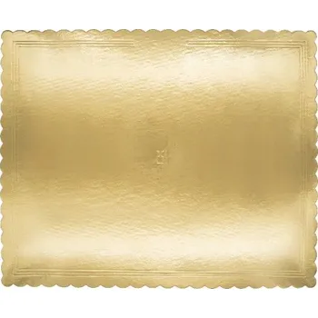 Alcas Kartonový tác zlatý 40x50cm