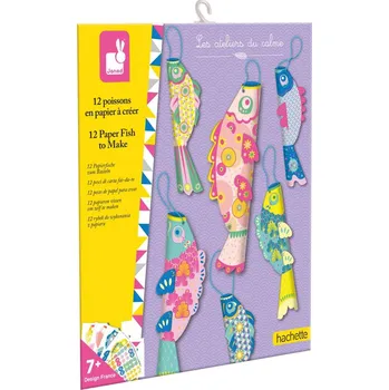 kreativní sada Janod Origami Ryby - papírové skládačky