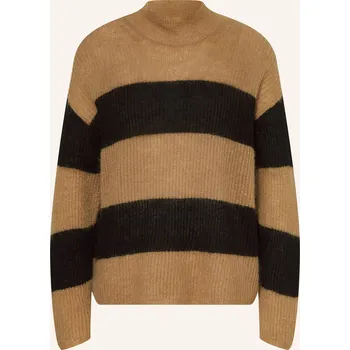 Dámský svetr Mm Dámský Svetr Tenna S Mohérem, velbloudí / černá, 40