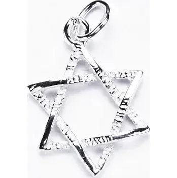 Přívěsek Stříbrný přívěsek, Davidova hvězda - P 743 (Stříbrná Davidova hvězda)