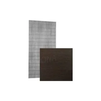 Prodejní regál SLAT ARK drážkový panel 120x240cm,15 drážek, rozteč 15cm,bez insertů, wenge 3D