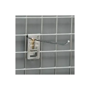 Prodejní regál SÍŤ 5 háček, délka 200 mm (G54), chrom