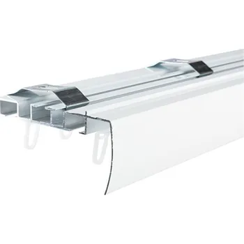 SP TREND Kolejnička hliníková se štítem komplet V, dvoudrážková 250 cm, bílá