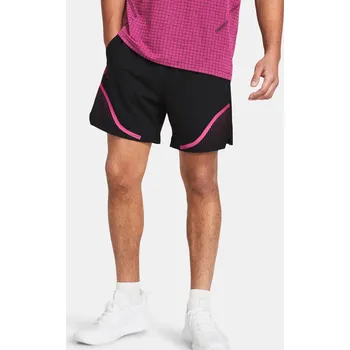 Pánské sportovní kraťasy Under Armour Vanish Woven 6in Graphic Shorts velikost XXL black / pink