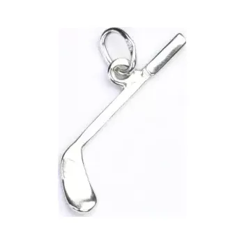 Přívěsek Zlatý přívěsek hokejka, bílé i žluté zlato - P 421 (Zlatá hokejka)