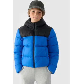 Dámská casual bunda Chlapecká péřová bunda 4F velikost 140 cobalt