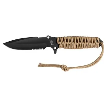 Pracovní nůž Nůž Marauder Survival Paracord 550, TB Outdoor, coyote rukojeť, vroubkovaná čepel