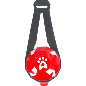 Obojek pro psa Led světlo na obojek Trespaws Glitterdog velikost OSFA red