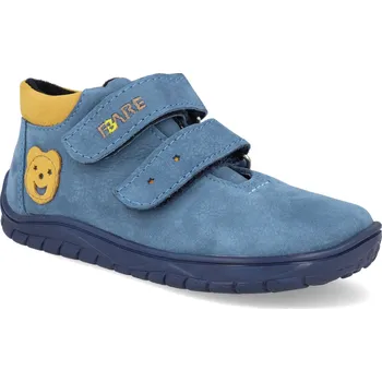 Dětská sportovní obuv Barefoot dětské kotníkové boty Fare Bare - B5426201 Bergenky modré Velikost: 26