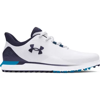 Golfová obuv Pánská bezspiková obuv Under Armour Drive Fade velikost bot 10 bílá