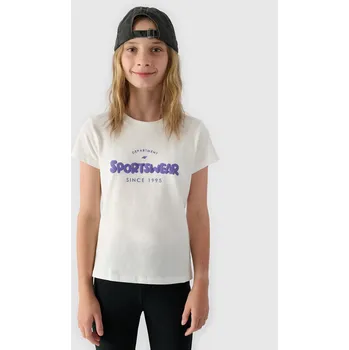 Dívčí tričko Dívčí tričko 4F velikost 128 off white