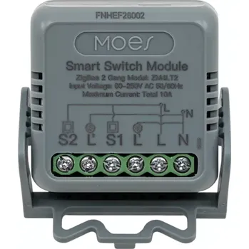Centrální jednotka pro chytrou domácnost MOES MiNi Smart Switch Module - Zigbee DIY spínač světel 10 A 2