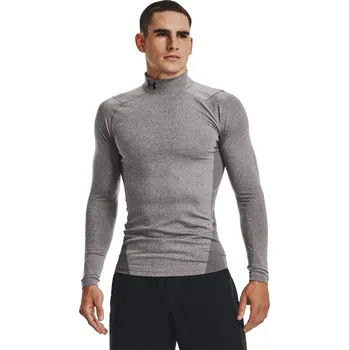 Pánské tričko Pánské zimní kompresní triko Under Armour CG Armour Comp Mock velikost 4XL charcoal light heather