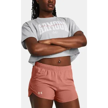 Dámské tričko Dámské tričko Under Armour HW SCRIPTED WM CROP SS velikost XL šedá