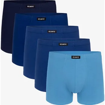 Pánské spodní prádlo Pánské boxerky ATLANTIC 5-Pack velikost S blue