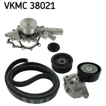 SKF VKMC 38021 Vodní pumpa + klínový žebrový řemen (VKMC38021)