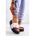 Dámské moderní pantofle Big Star - černá/bílá velikost 41 bílá