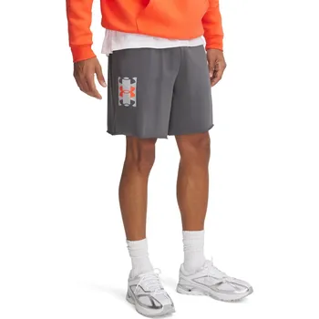 Pánské kraťasy Pánské kraťasy Under Armour Rival Terry Logo 8in Short velikost XL castlerock