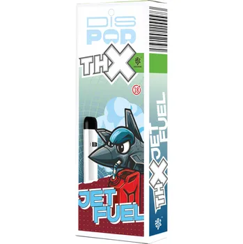 CBD THX jednorázový vape disPOD Jet Fuel Obsah: 0,5ml