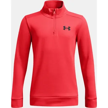 Chlapecká mikina Chlapecká mikina Under Armour Armour Fleece 1/4 Zip velikost YM racer red